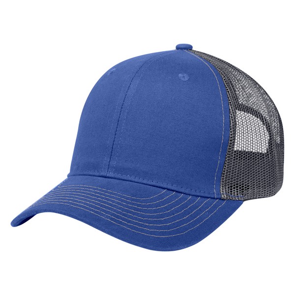 AH1021 Cotton Twill Mesh Back Cap With Embroidered Custom Imprint